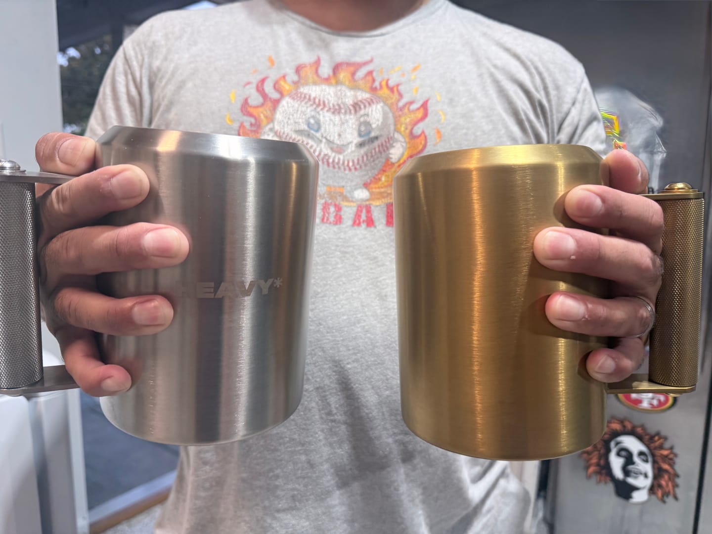 Customer photo review of 22lb Gold HEAVY* Mug
