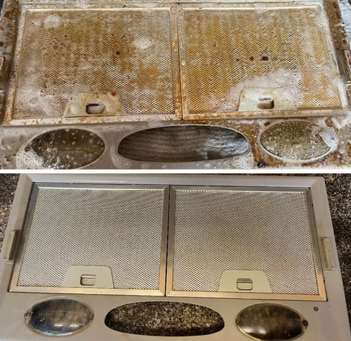 Customer photo review of Starter Kit: 5 Litre Genie Grease Be Gone with 750ml Spray bottle