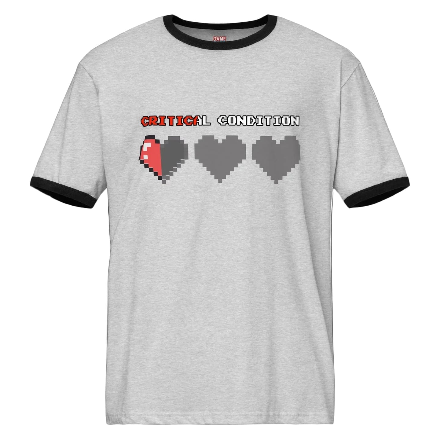 Customer photo review of Critical Condition Ringer Shirt