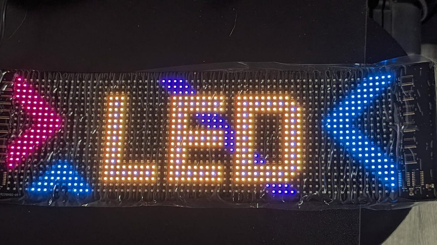 Customer photo review of BOLTHUT™ Flexible LED Matrix Panel — RGB Car Eyes, App & Remote