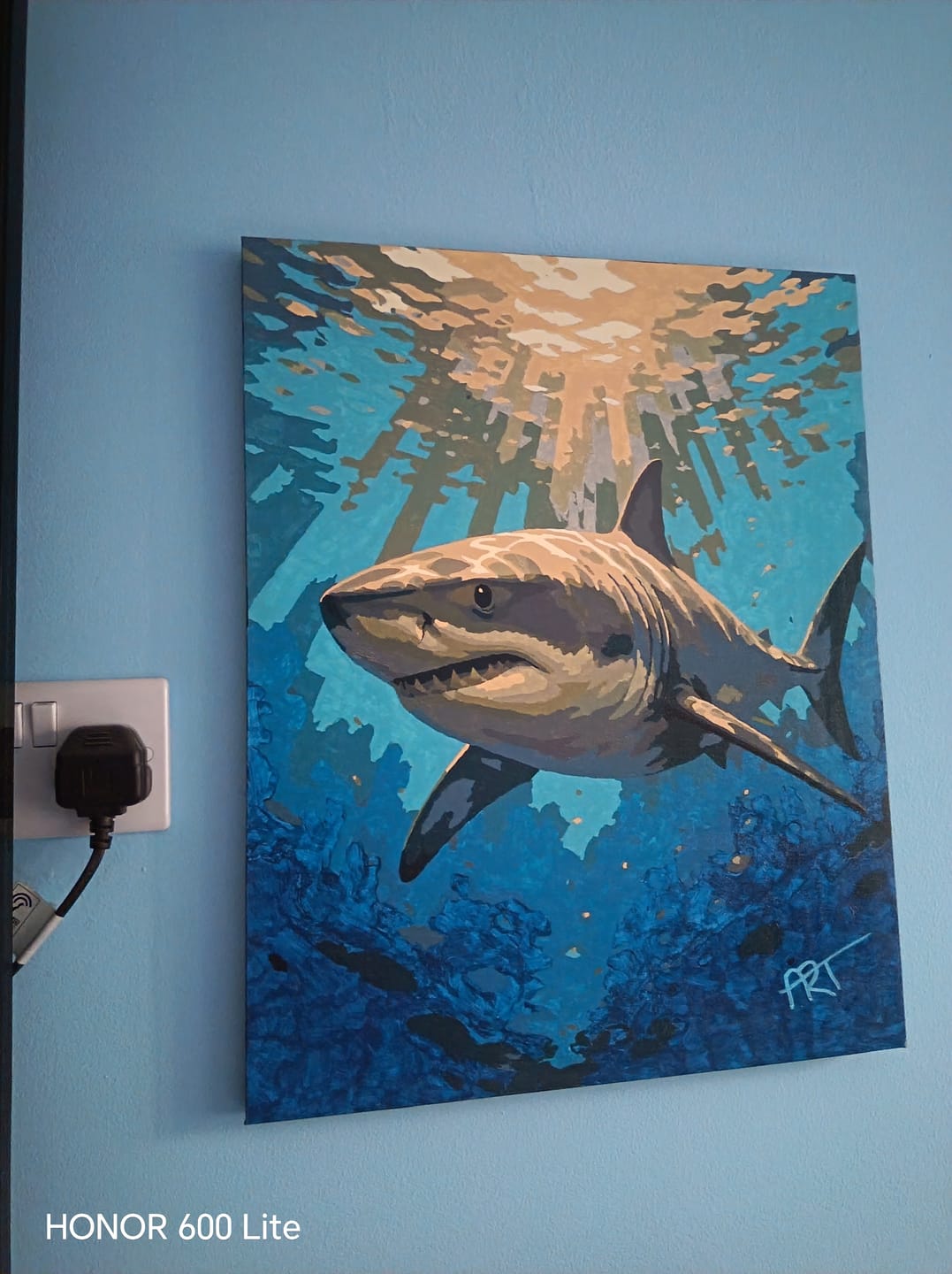 Customer photo review of Ocean Apex | Paint by Number