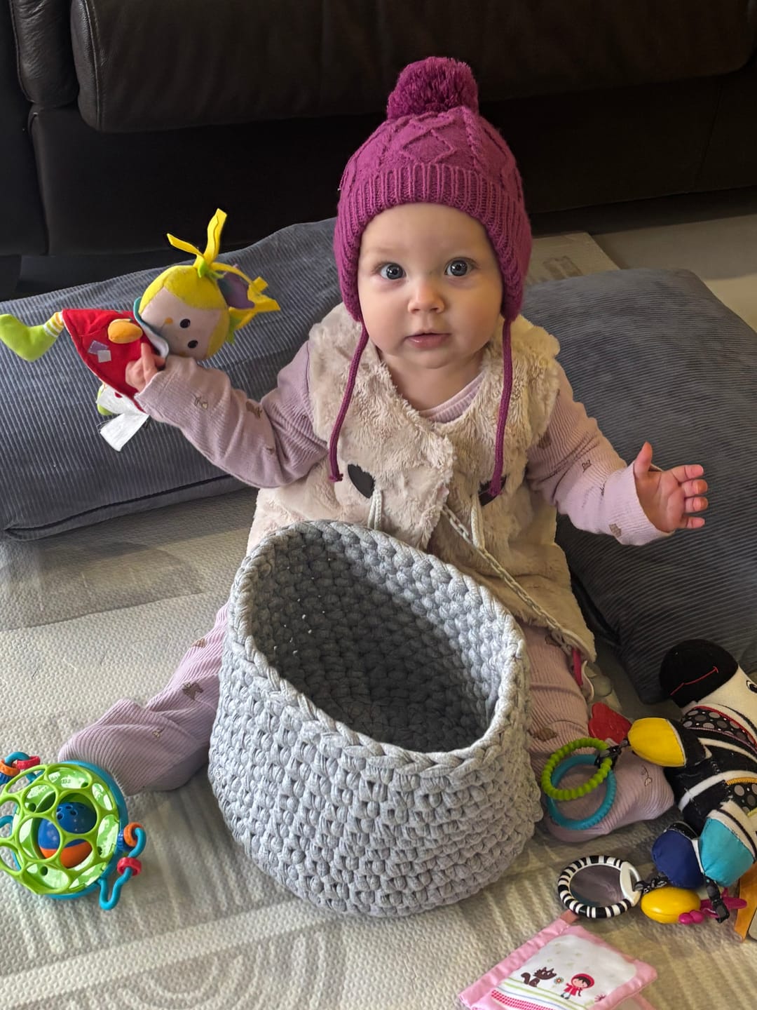 Customer photo review of Morandi Geometry Tile Play Mat