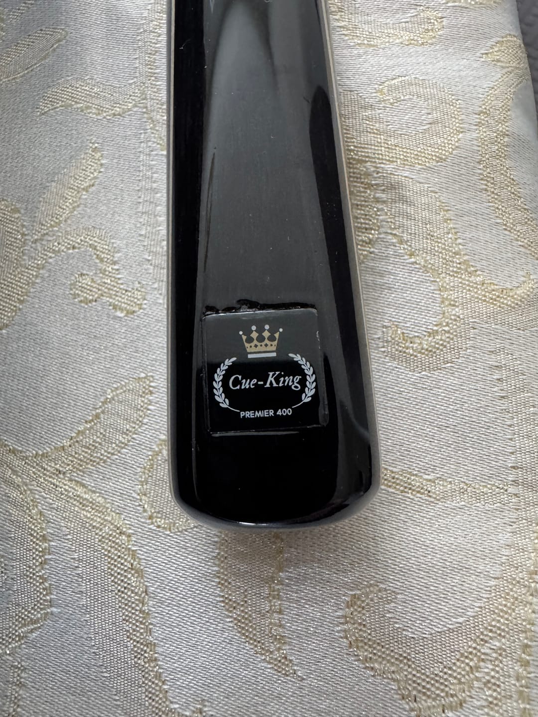 Customer photo review of Cue-King Black Series 57" Snooker and Pool Cue 3/4 Jointed With Leather Case and XL Telescopic Extension