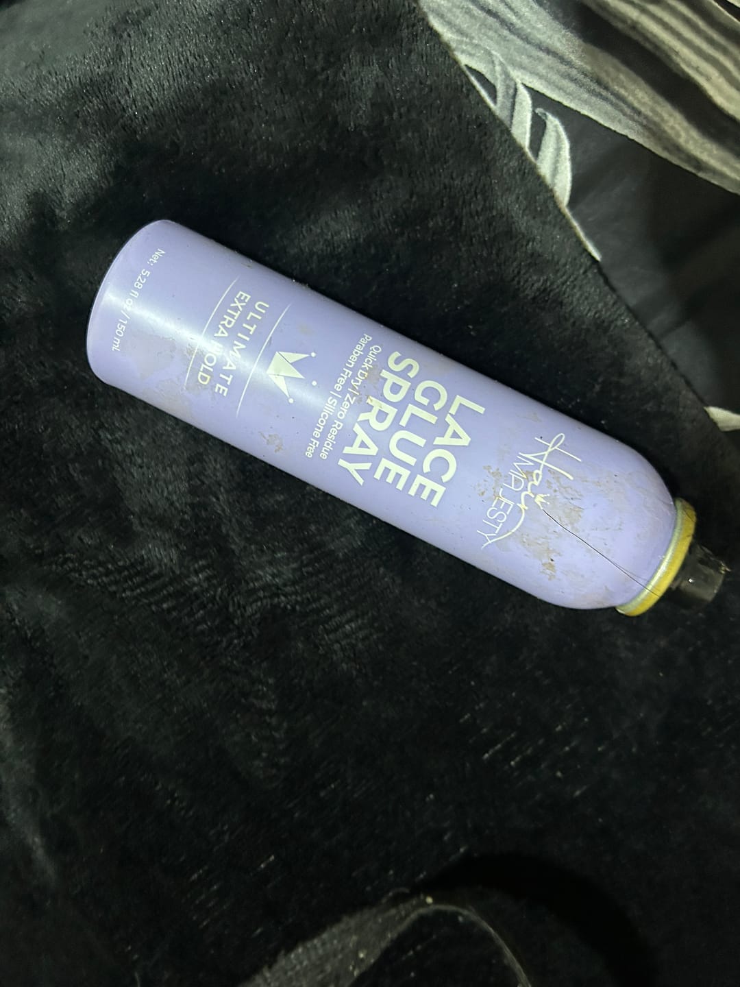 Customer photo review of Majestic Hold Ultimate Extra Hold Lace Glue Spray