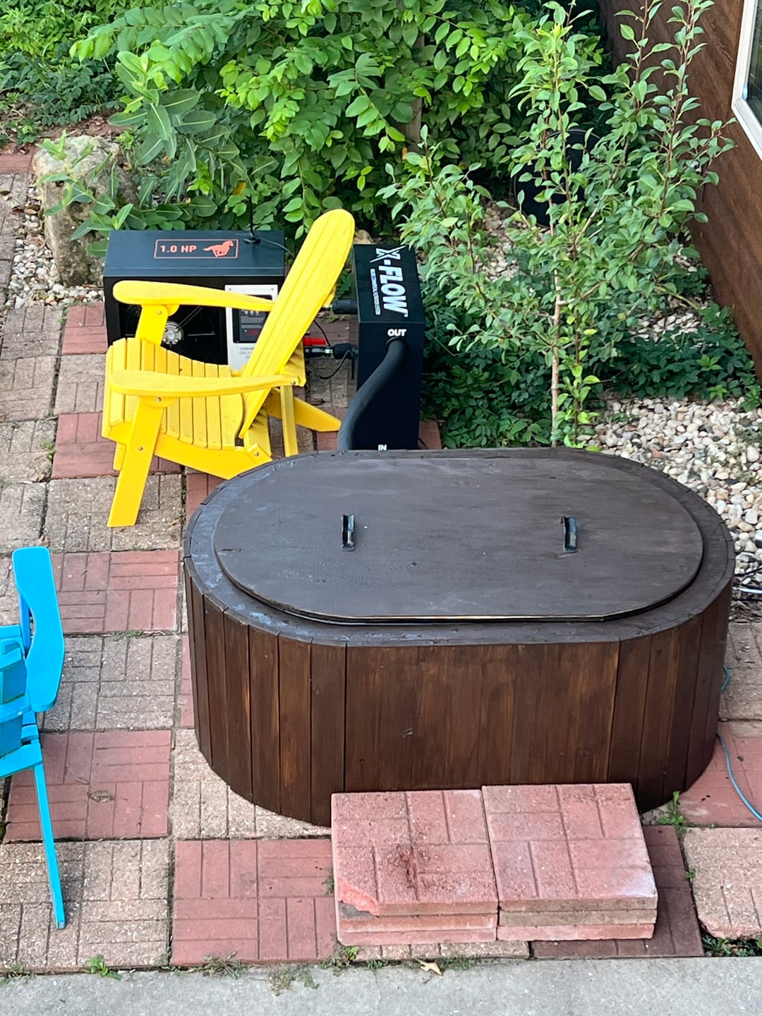 Customer photo review of 1.0HP DIY Cold Plunge Bundle