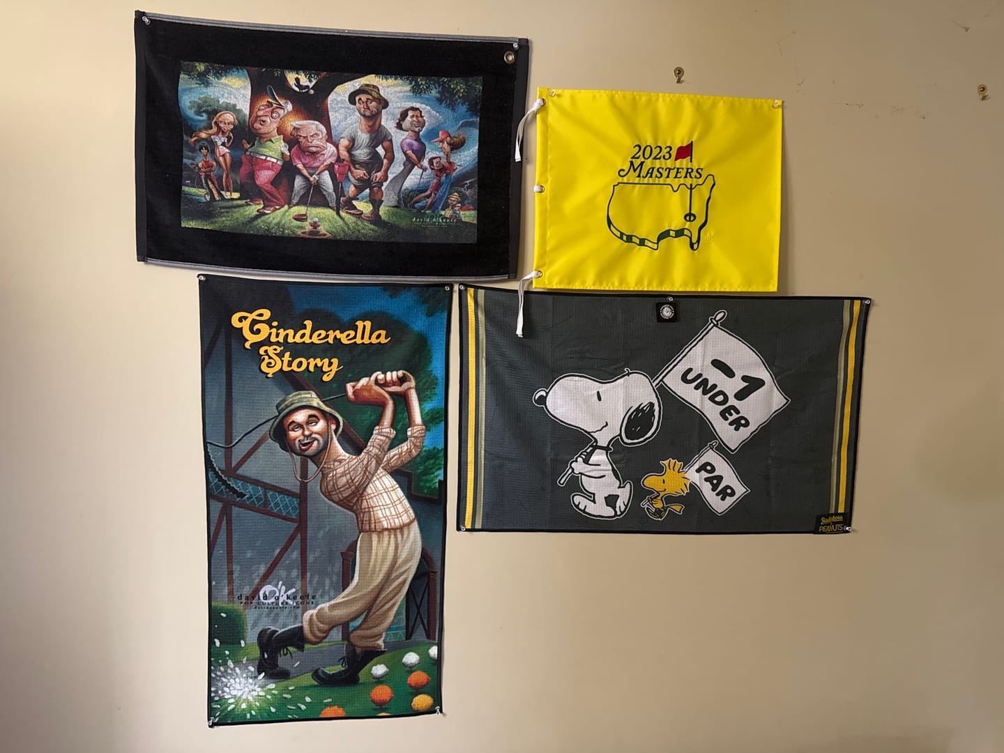 Customer photo review of Peanuts Birdie Dance - Magnetic Golf Towel