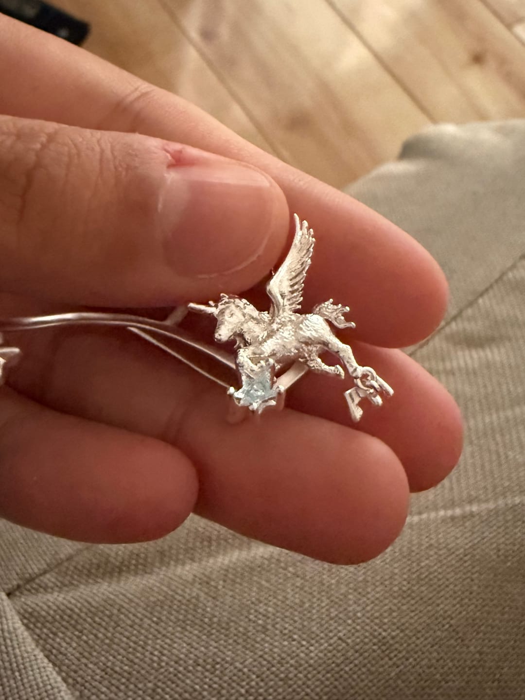 Customer photo review of Unicorn Platinum-Plated No Piercing Earring Ear Hook Ear Clip™