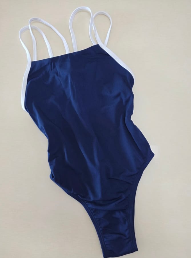 Customer photo review of FINLEY ONE PIECE - Navy|White