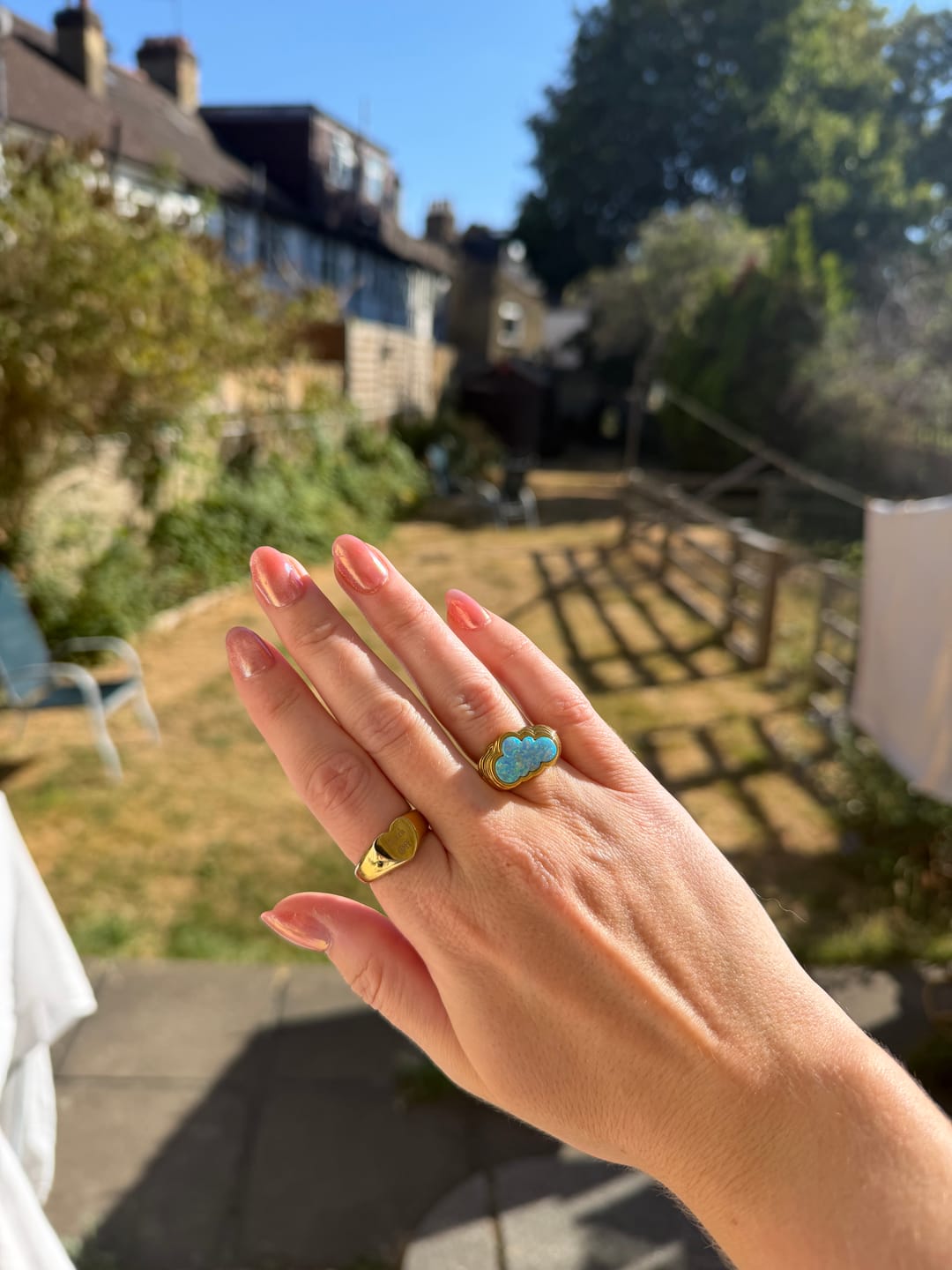 Customer photo review of Head In The Clouds Blue Opal