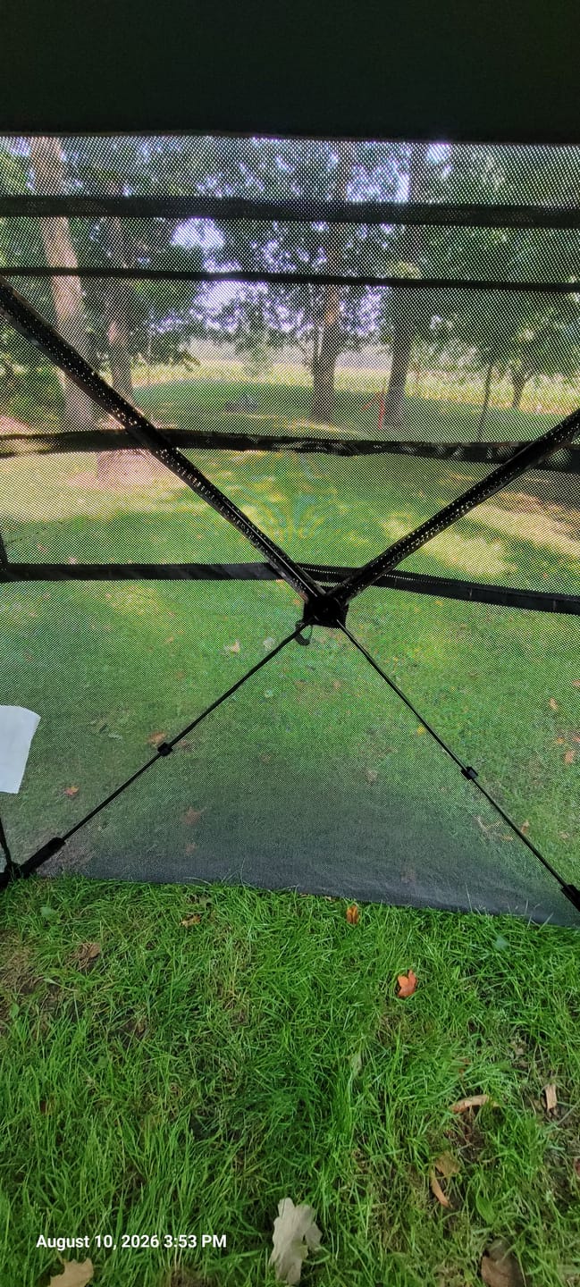 Customer photo review of Vis Series 270 Degree See Through Hunting Blind | Portable 2 3 4 Person Ground Blind | Camo Pop Up Deer Blind for Deer & Hunters