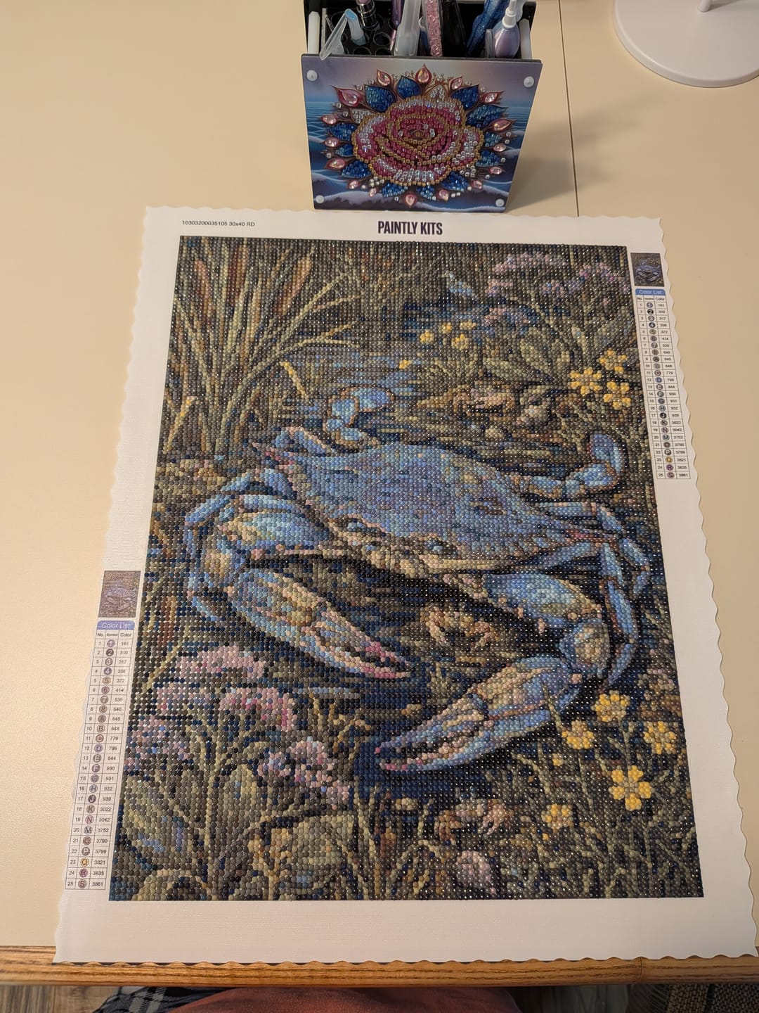 Customer photo review of Frankenstein Bride Gothic Crypt (Diamond Painting)