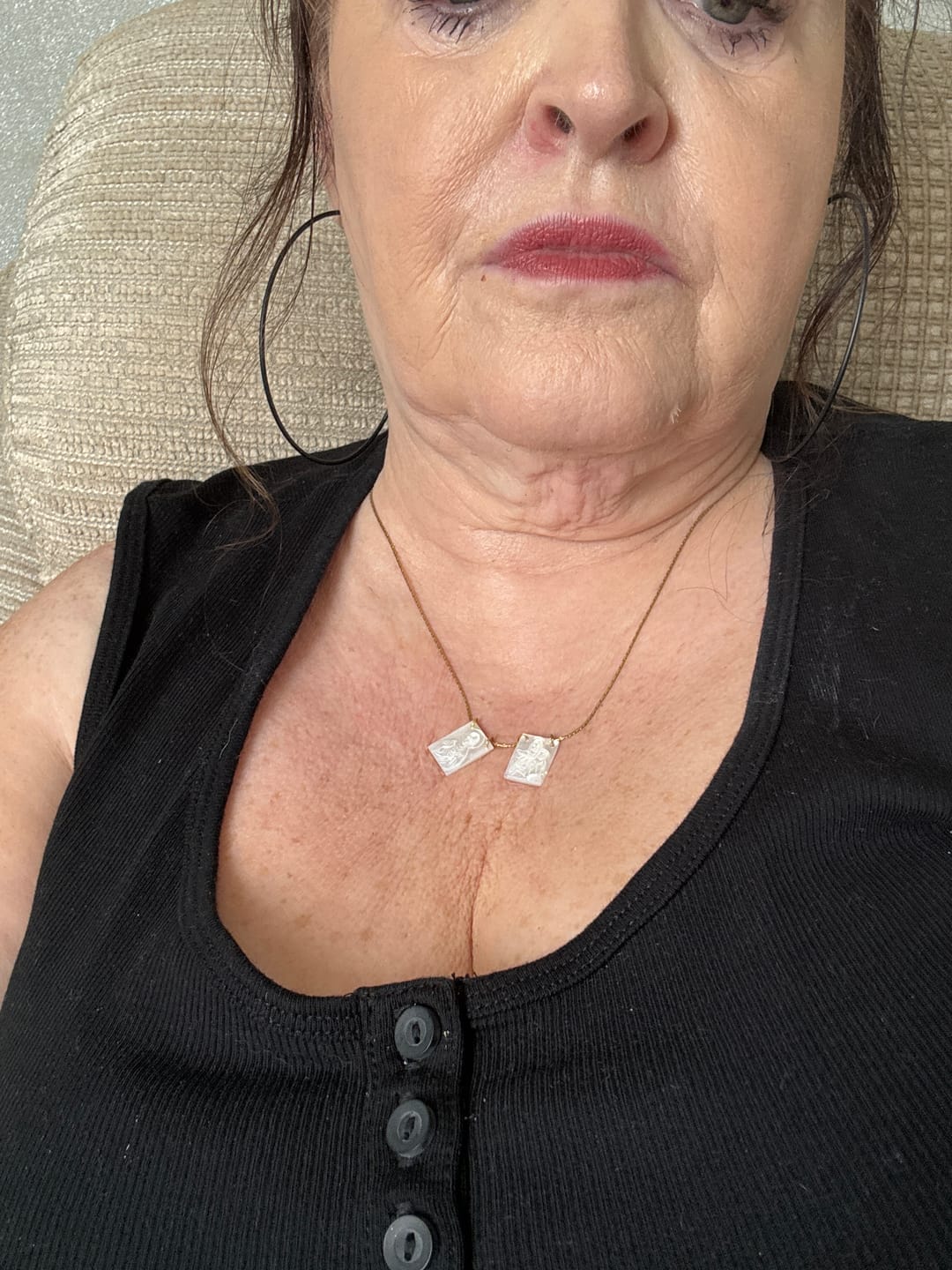 Customer photo review of The Scapular Necklace
