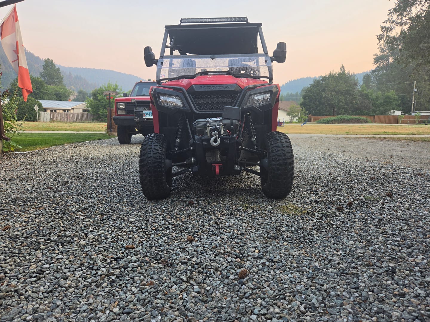 Customer photo review of Honda Wheel Spacers — Pioneer 500/520