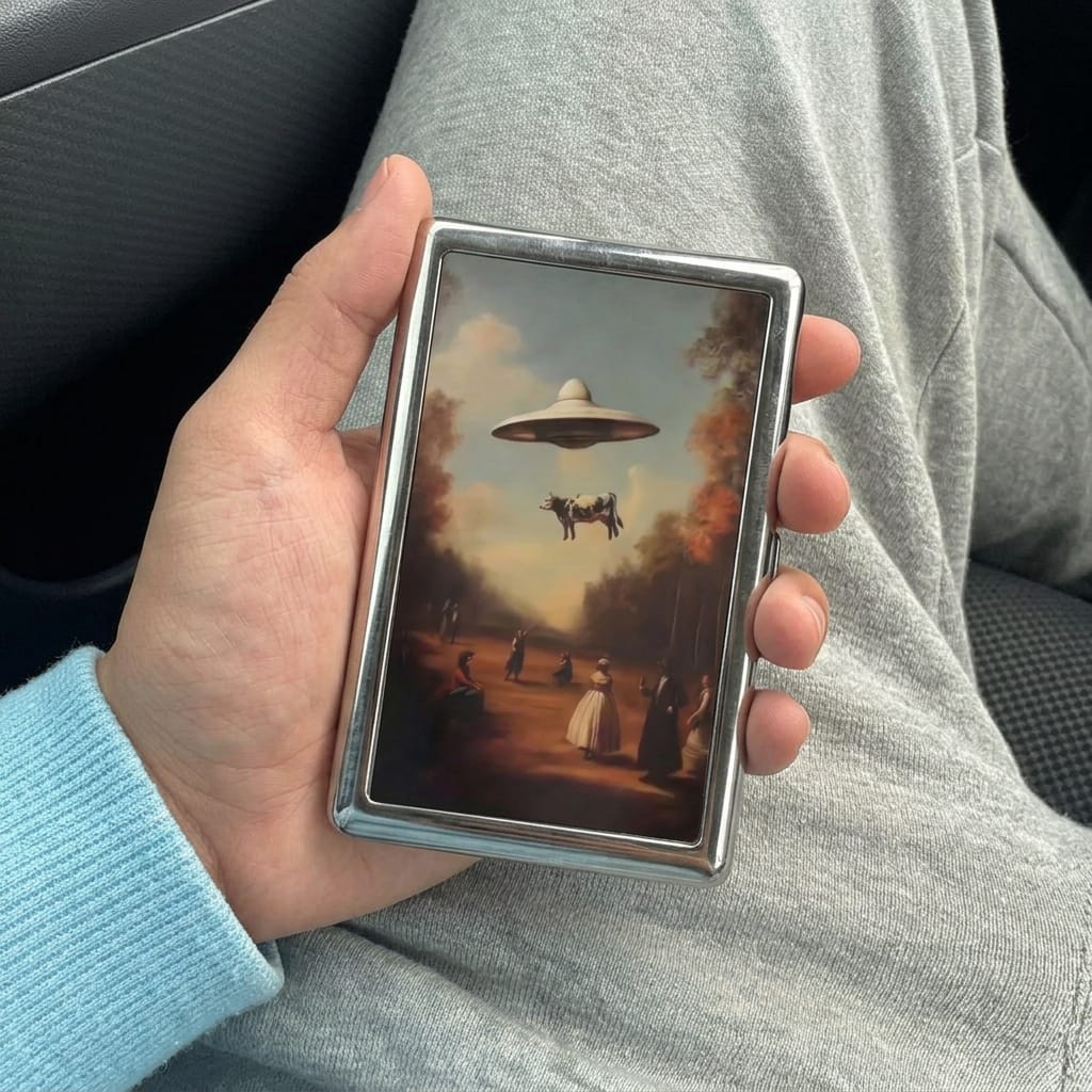 Customer photo review of Patina Tin Cardholder Wallet