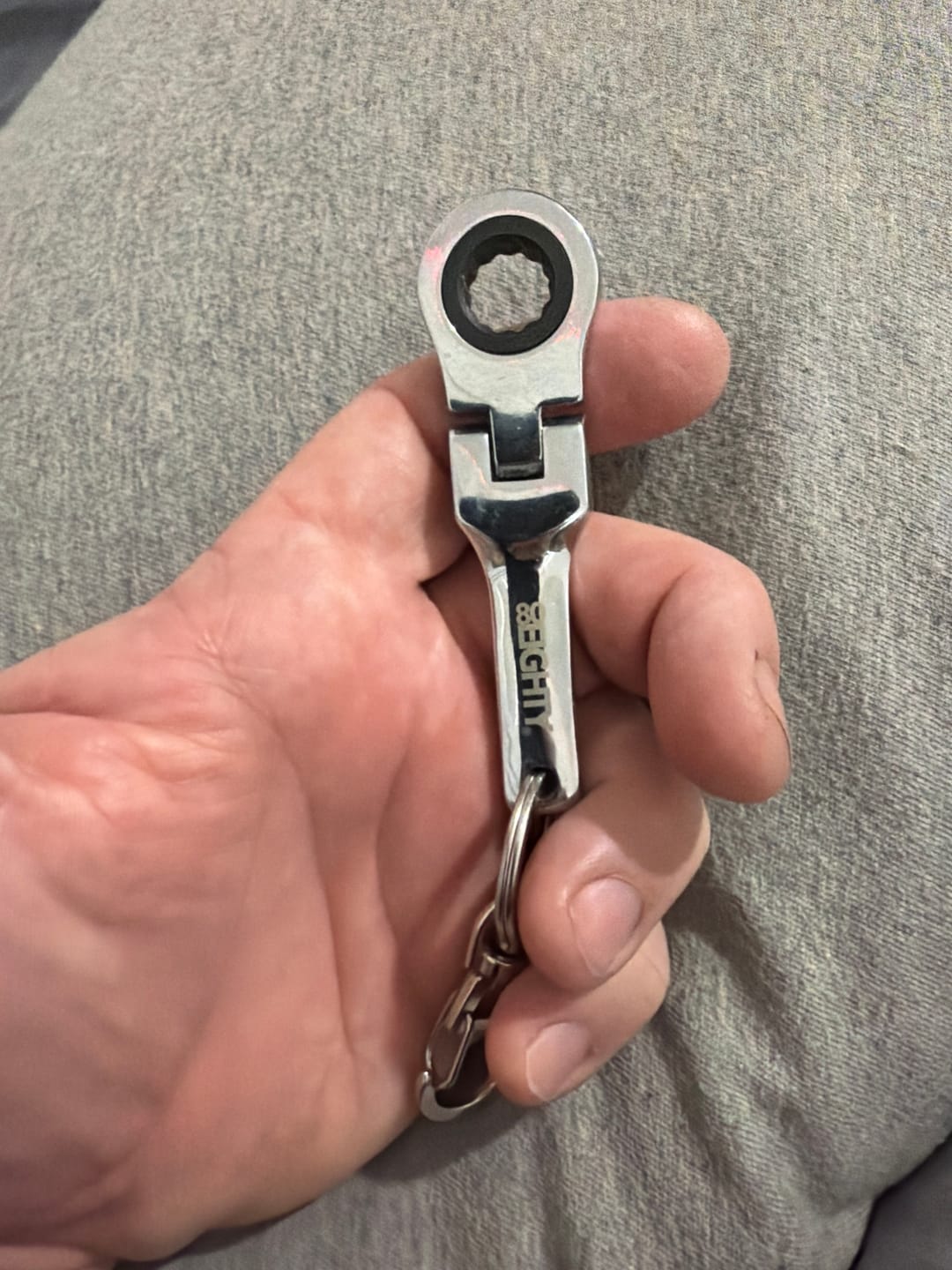 Customer photo review of 80Eighty® 10mm Wrench Keychain