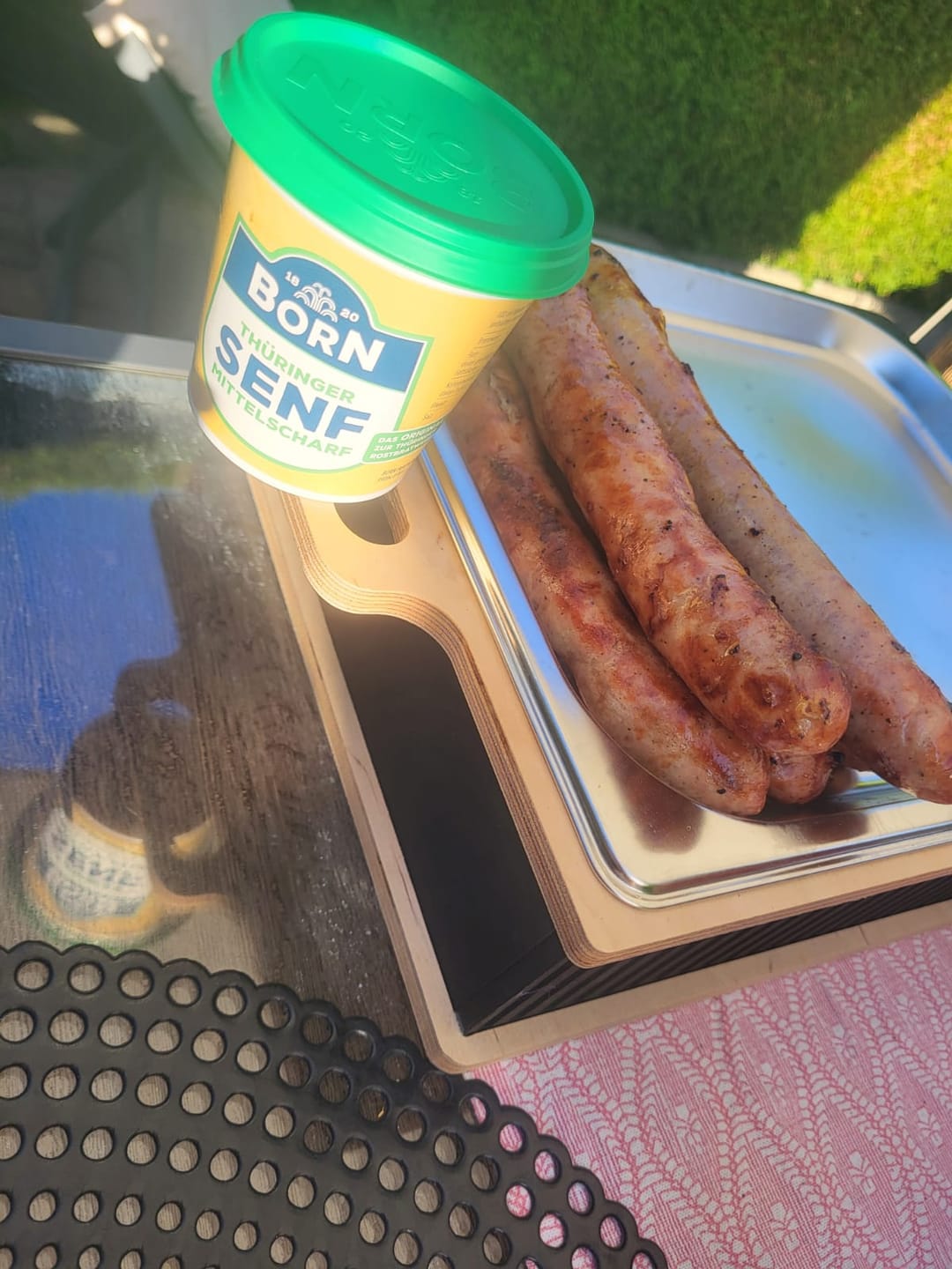 Customer photo review of Original Thüringer Hausmacher Bratwurst grob 5 Stück