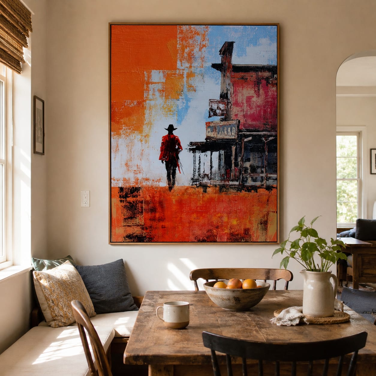 Customer photo review of Frontier Ember-Western Cowboy Painting