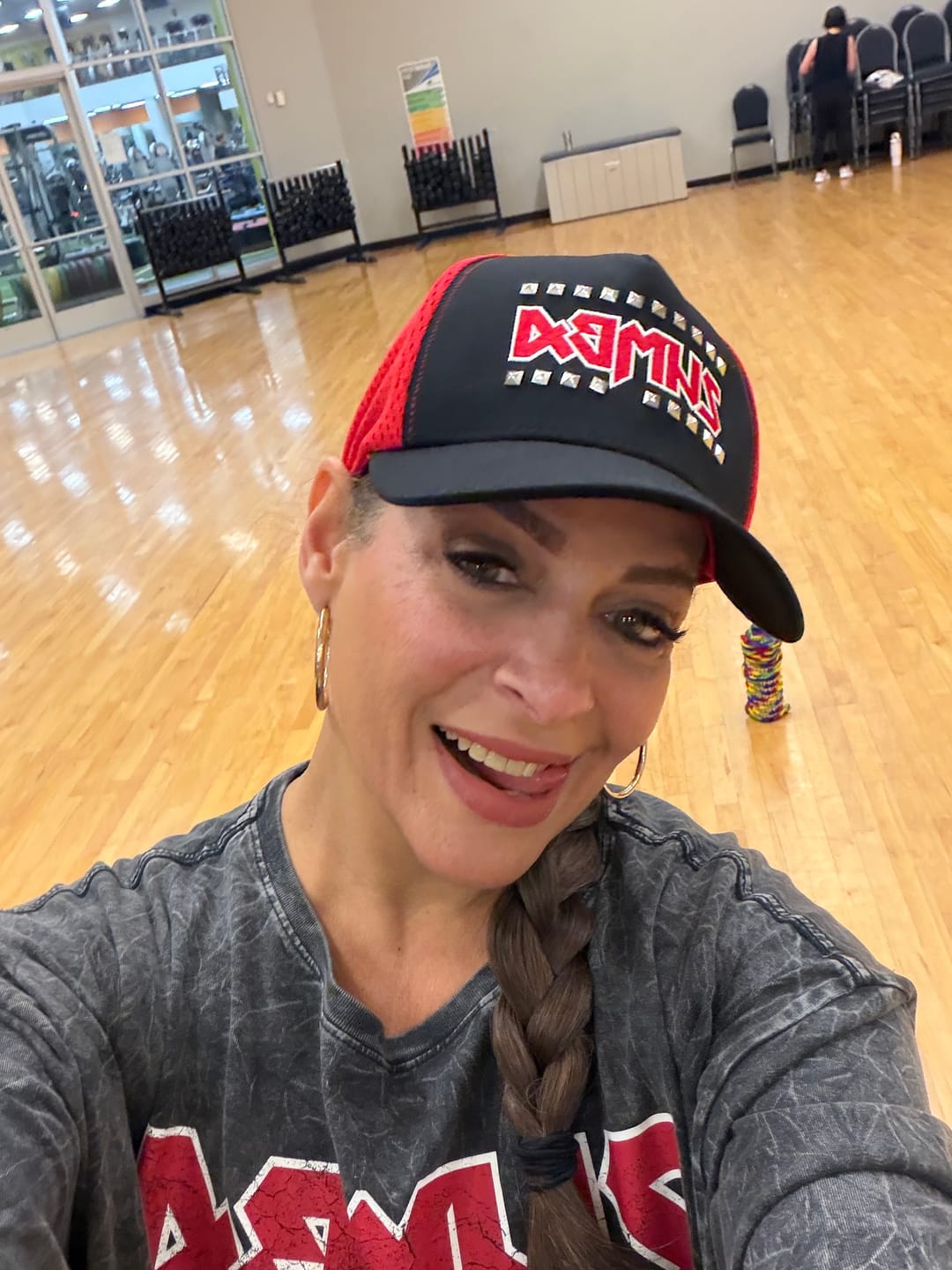 Customer photo review of Rock 'n' Roll Curved Brim Mesh Hat