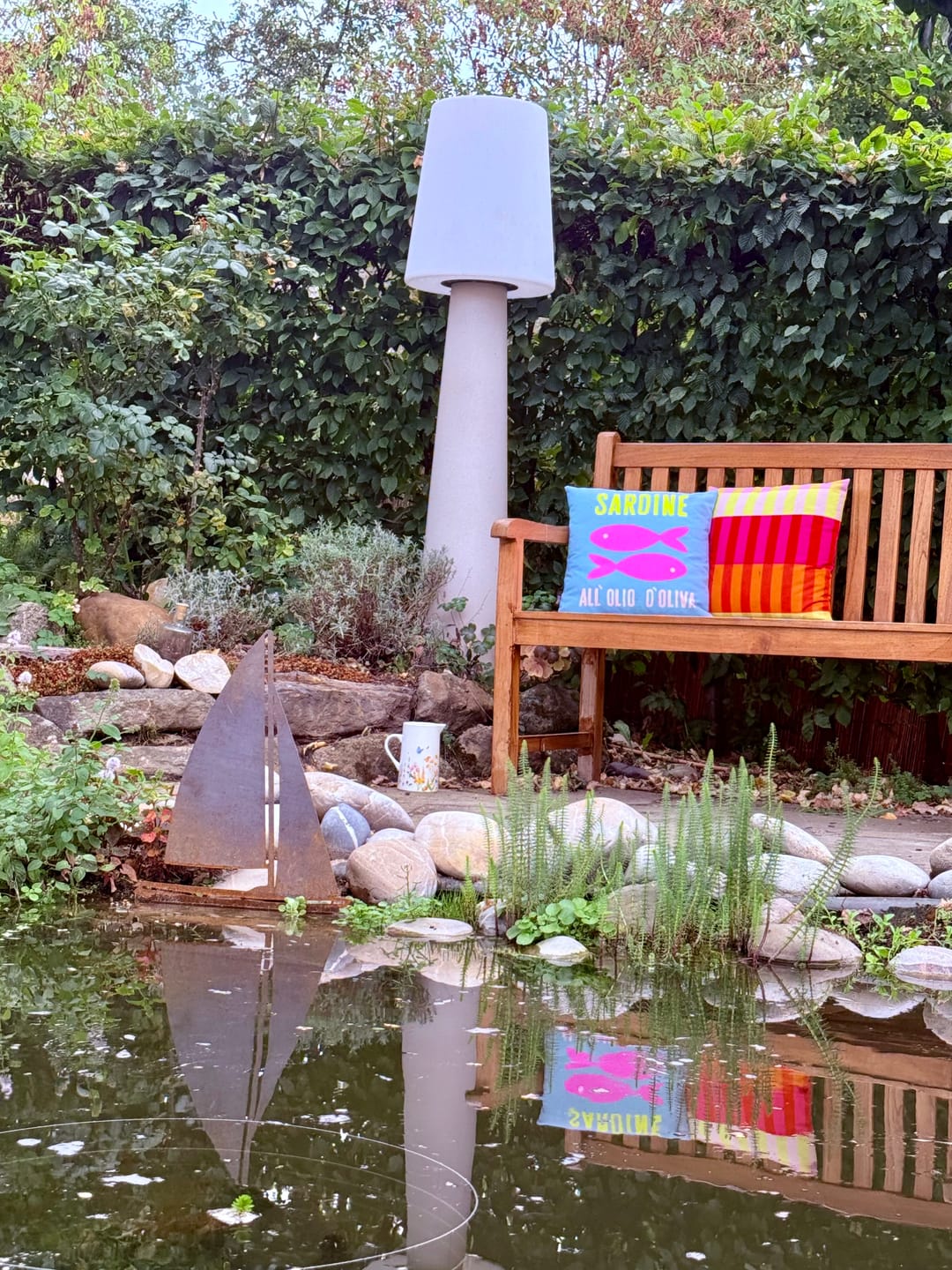 Customer photo review of Gartenstecker Segelboot