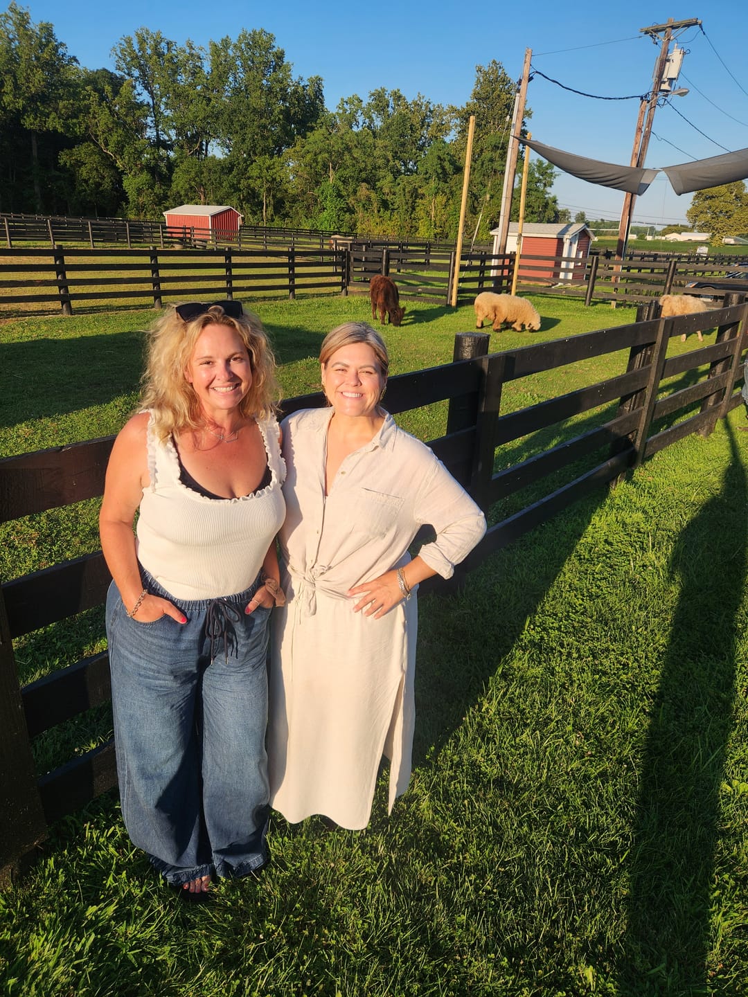 Customer photo review of Judy Blue High Waist Dark Wash Palazzo Jeans With Drawstring Waist FINAL SALE