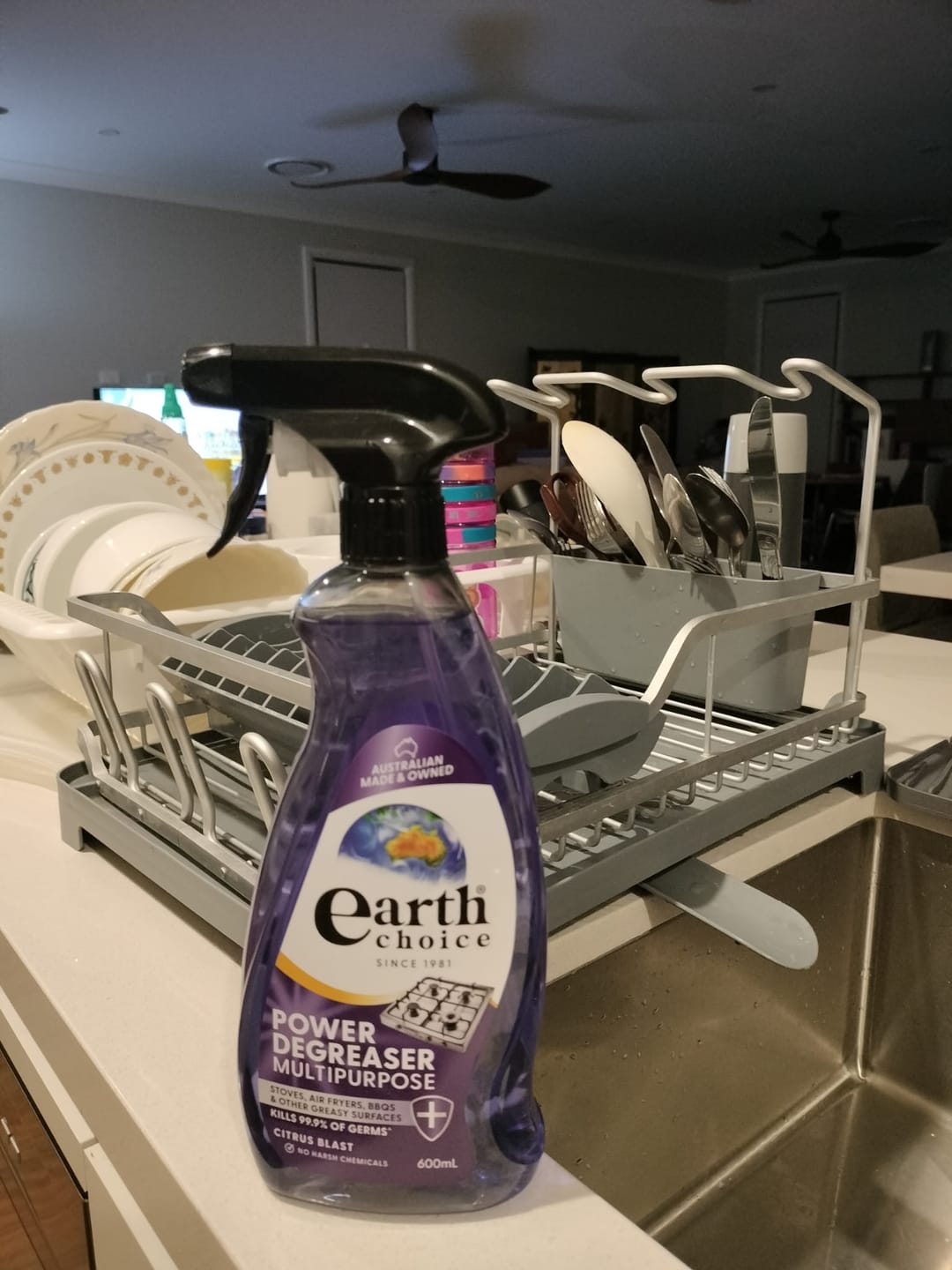 Customer photo review of Earth Choice Power Degreaser Multipurpose 600mL