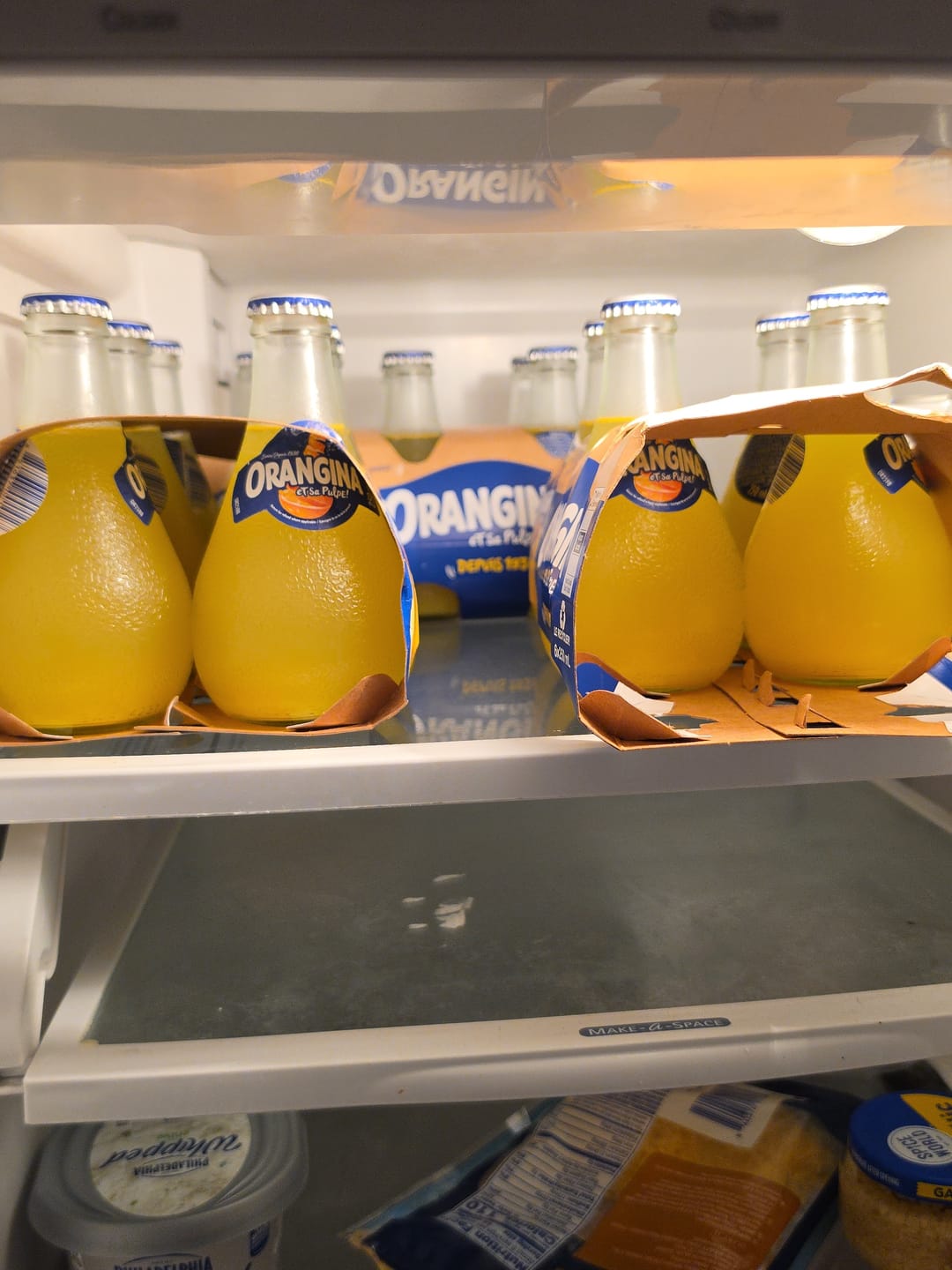 Customer photo review of Orangina French Orange Soda with Pulp, 6 x 8.5 fl oz