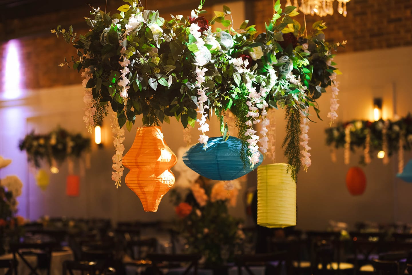 Customer photo review of 16" Turquoise Saturn UFO Paper Lantern