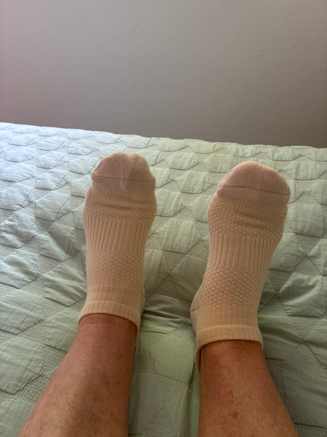 Customer photo review of Ankelstrømper i bambus med kompression