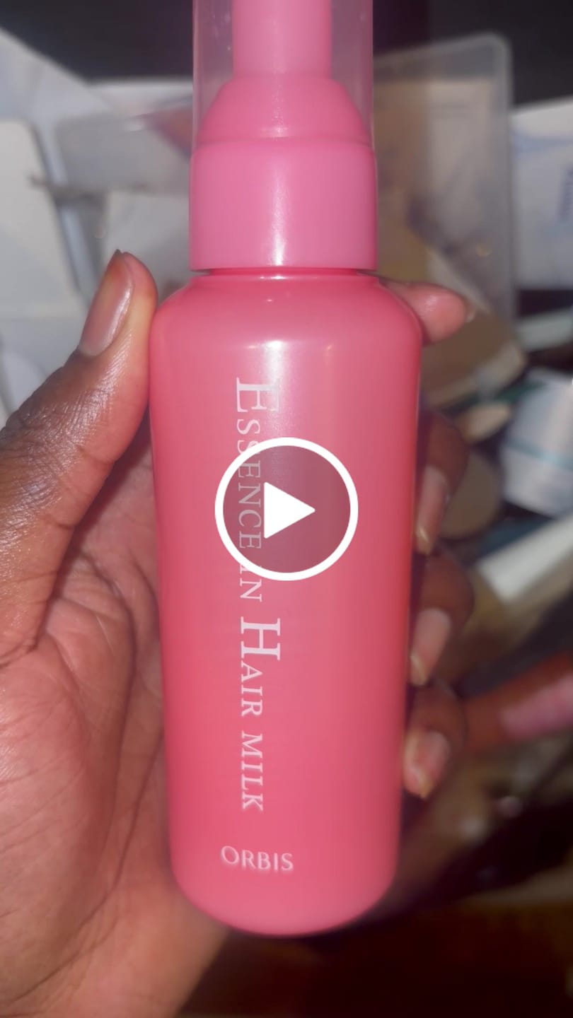 Customer video review of Orbis Essence In Hair Milk Hair Treatment 140g