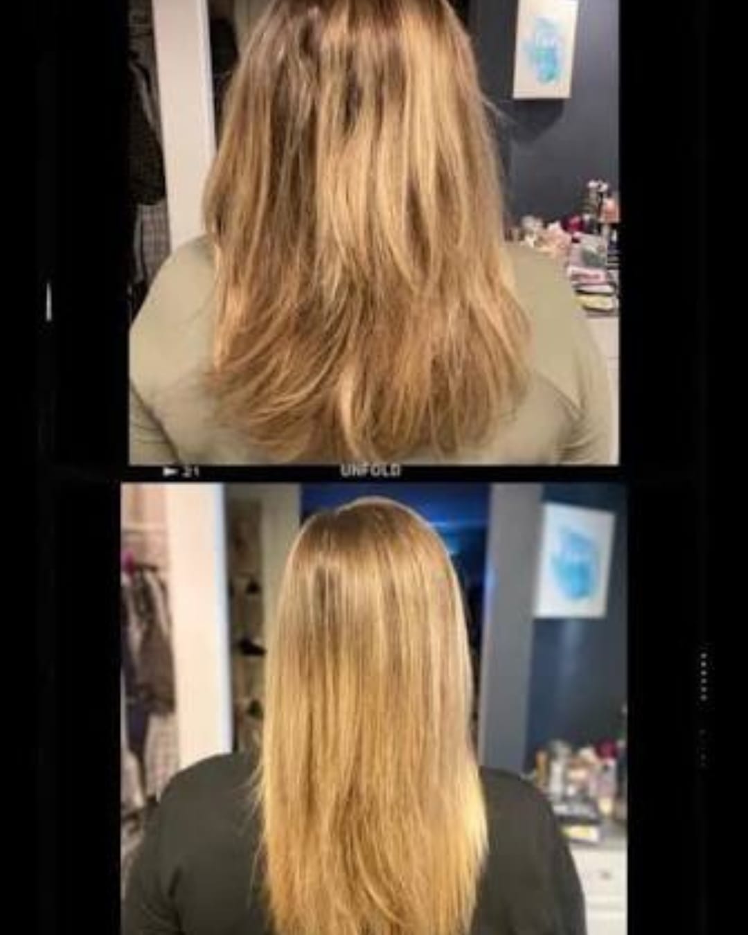 Customer photo review of Hair Lengthening Oil