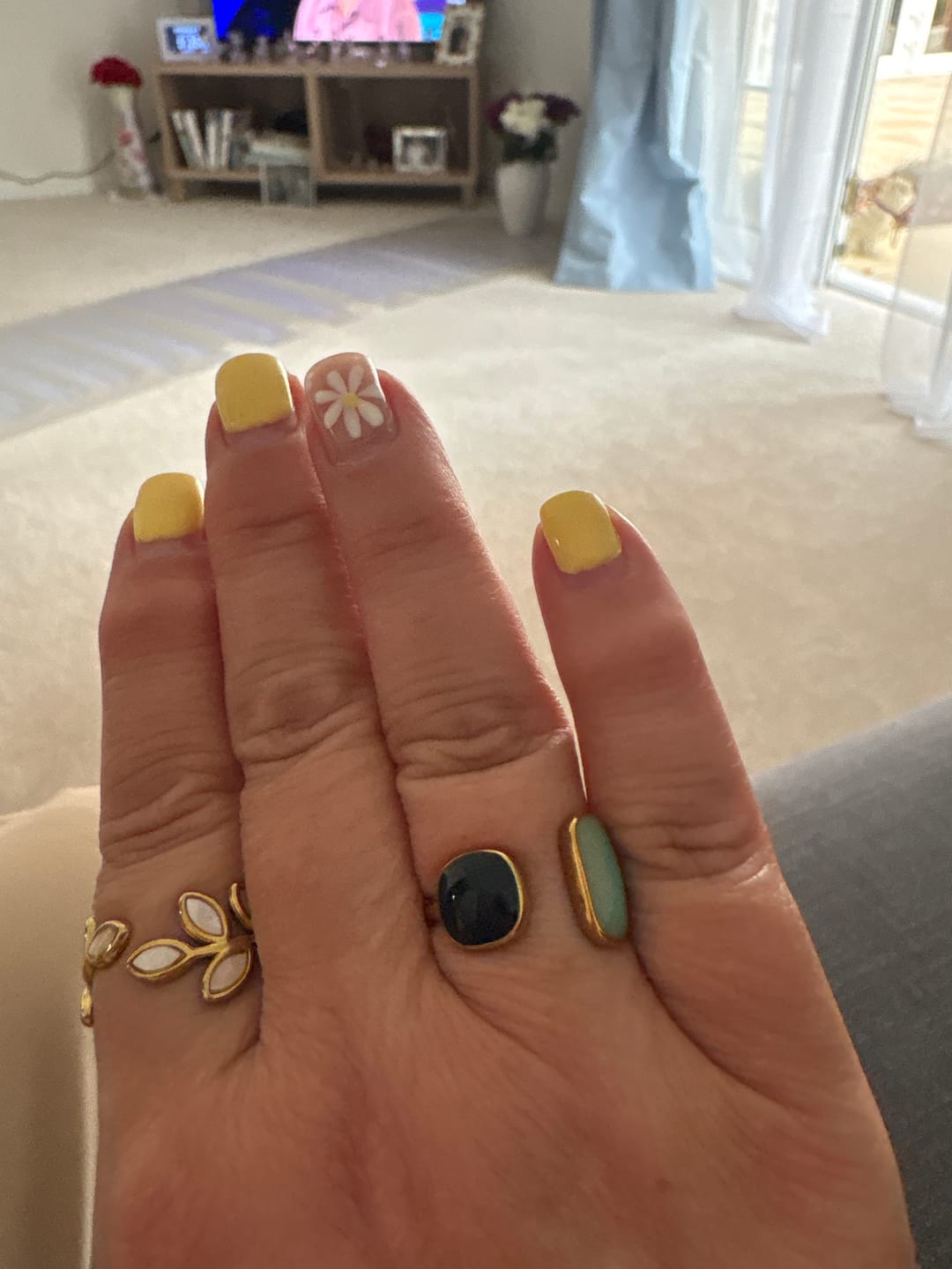 Customer photo review of Aquamarine Wrap Ring