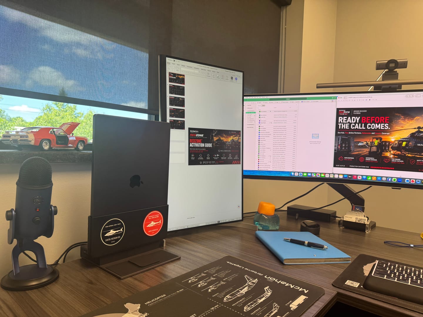 Customer photo review of Brydge ProDock Trio - Triple Display Vertical Docking Station for MacBook Pro