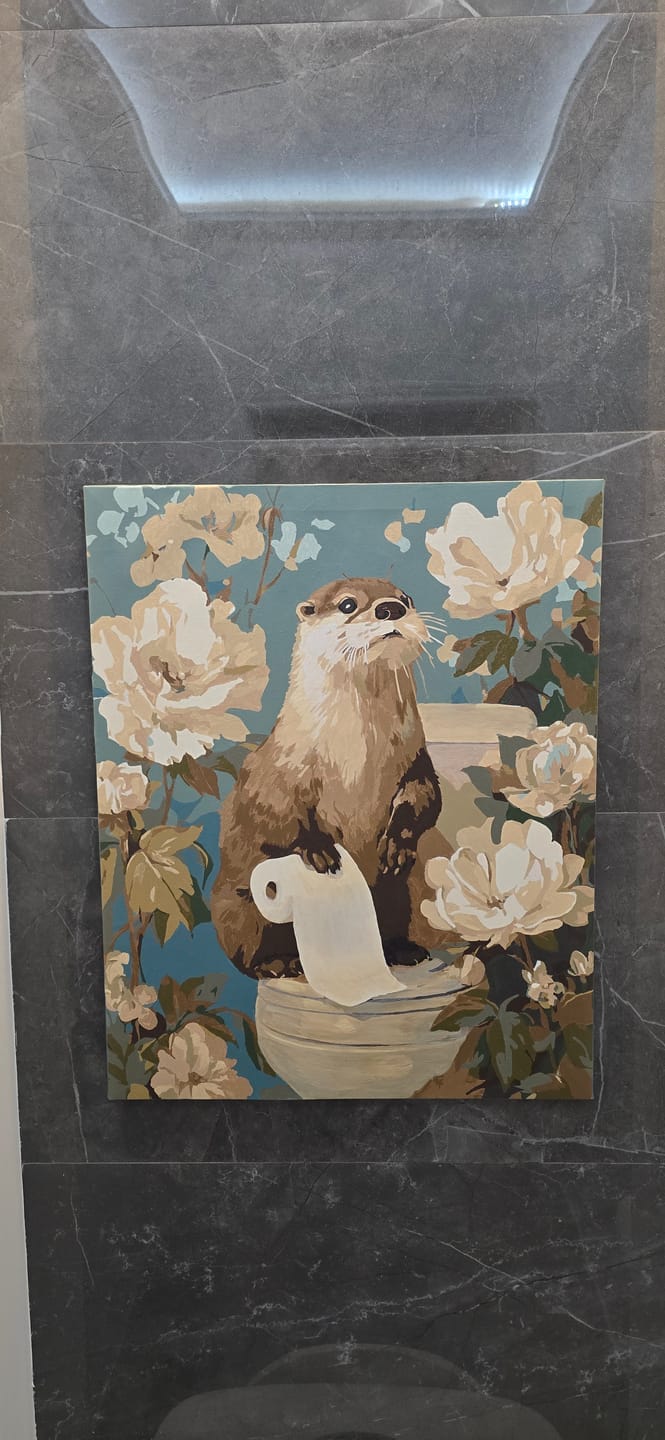 Customer photo review of Otter the helper | Paint by Number