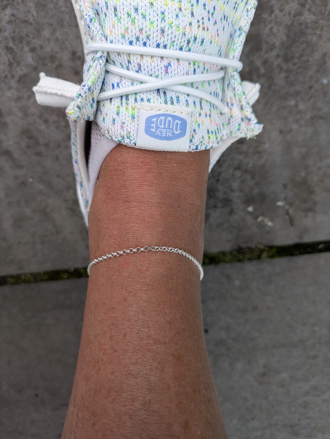 Customer photo review of Women's HEYDUDE Wendy Chambray Grid
