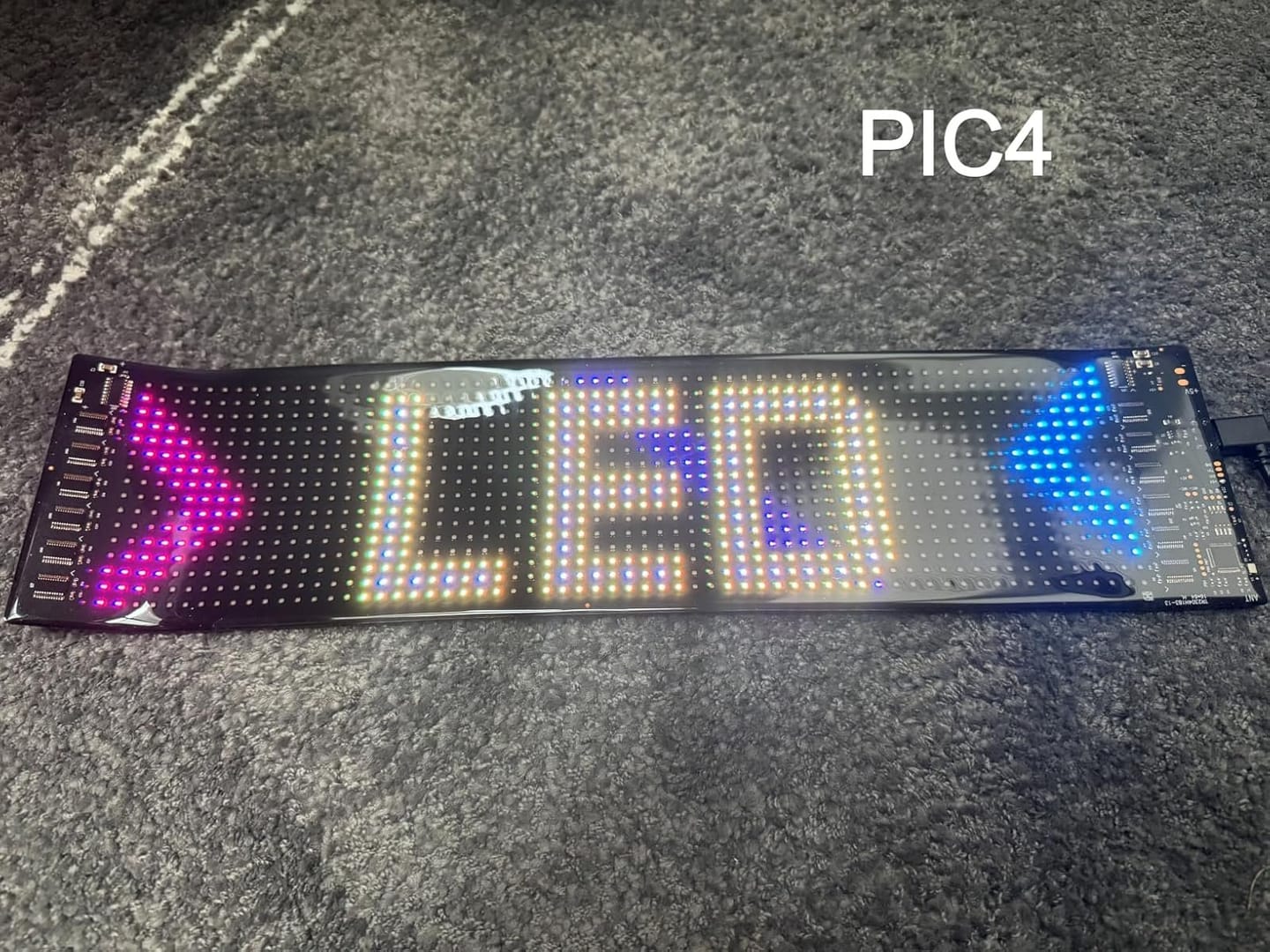 Customer photo review of BOLTHUT™ Flexible LED Matrix Panel — RGB Car Eyes, App & Remote