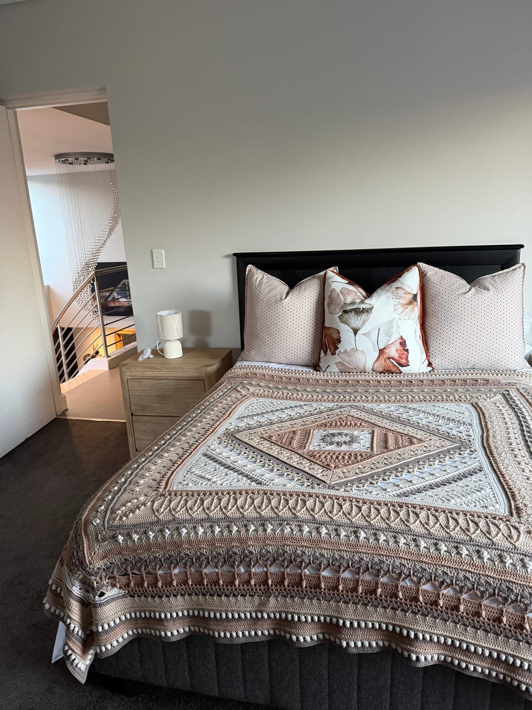 Customer photo review of Solan Ceramic Table Lamp Beige | Grey | Brown