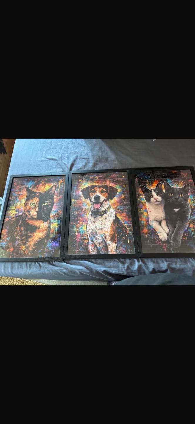 Customer photo review of Splash - Personalised Poster