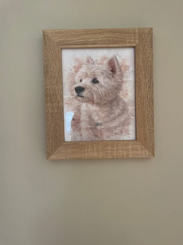 Customer photo review of Watercolour Realistic Portrait - Personalised Poster