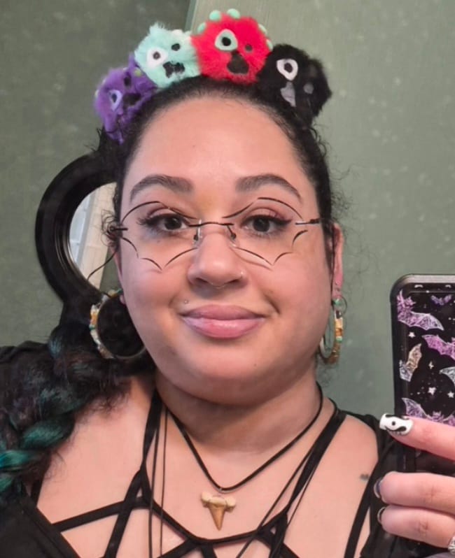 Customer photo review of Batty Eyeglasses
