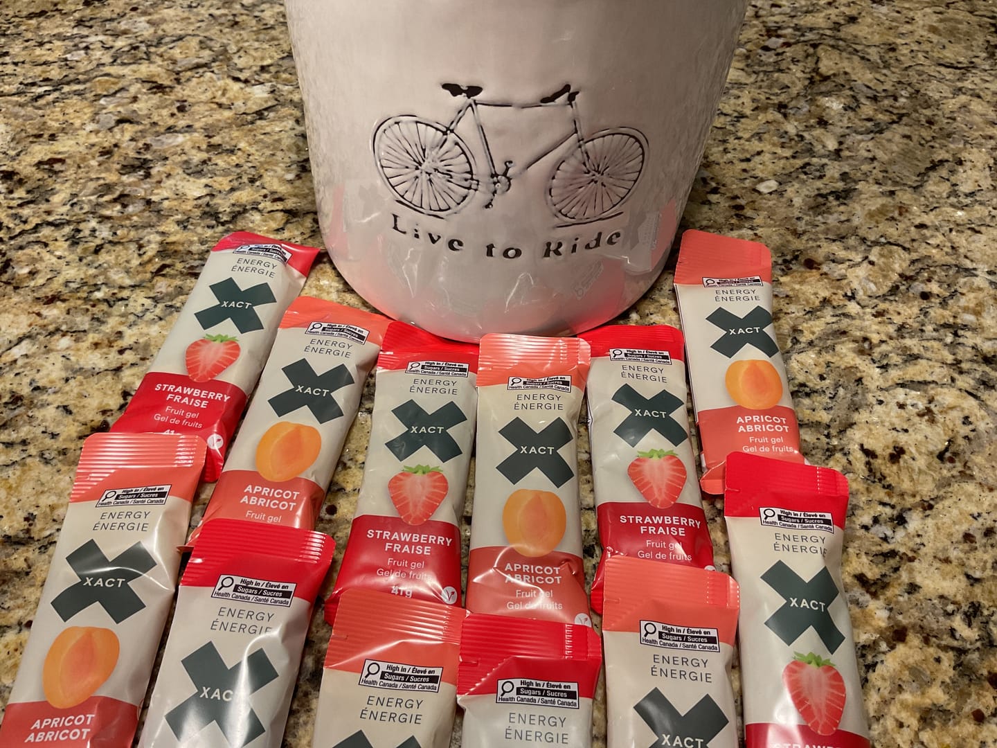 Customer photo review of XACT Energy Fruit Gels (Box of 24)