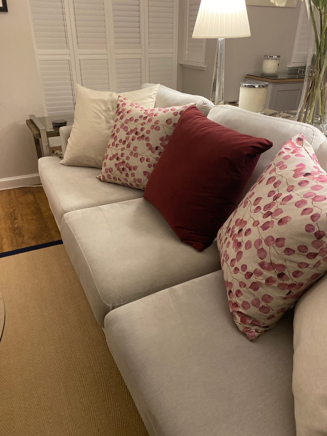 Customer photo review of Plain Upholstery Velvet Fabric