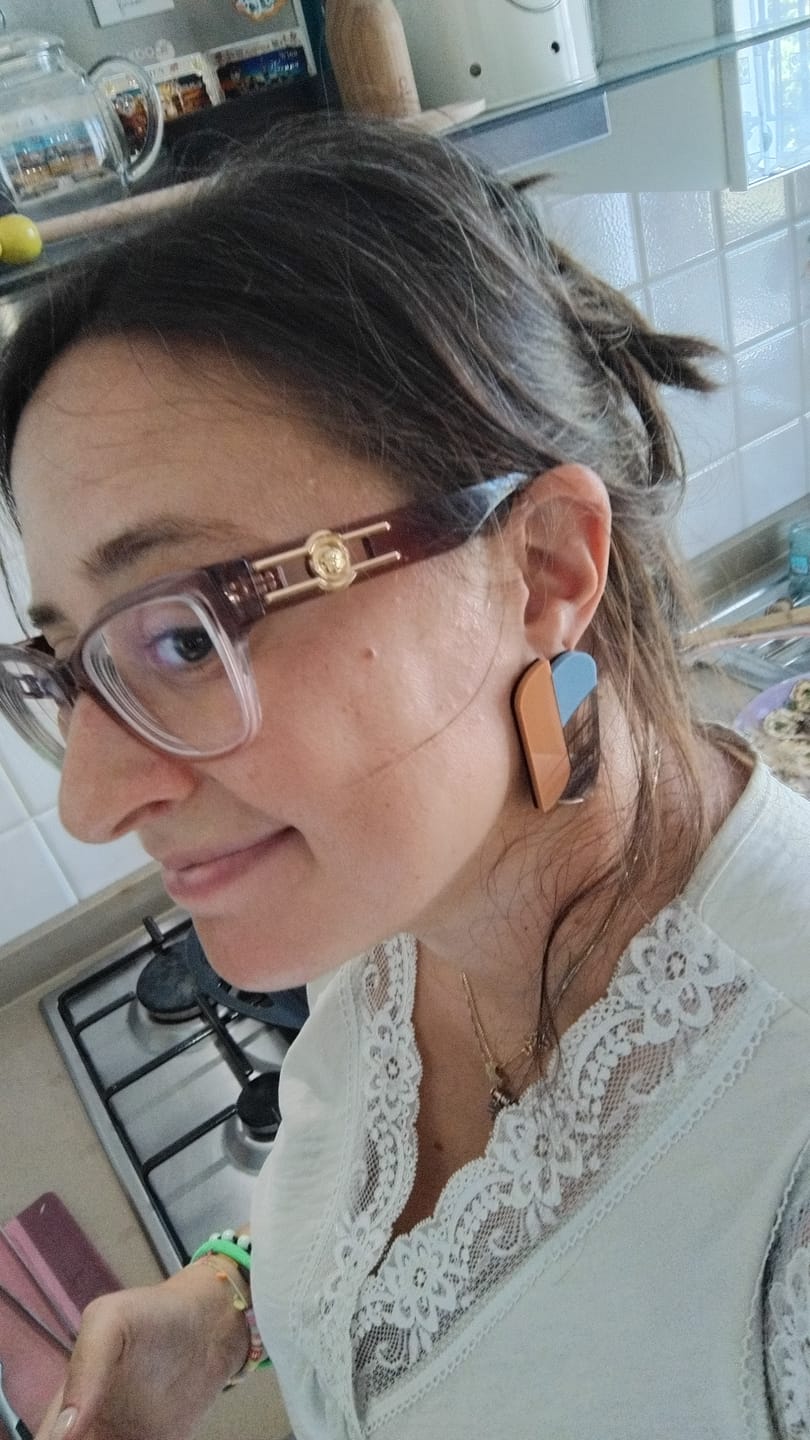 Customer photo review of Glenda – Orecchini in Plexiglas Grandi a lobo