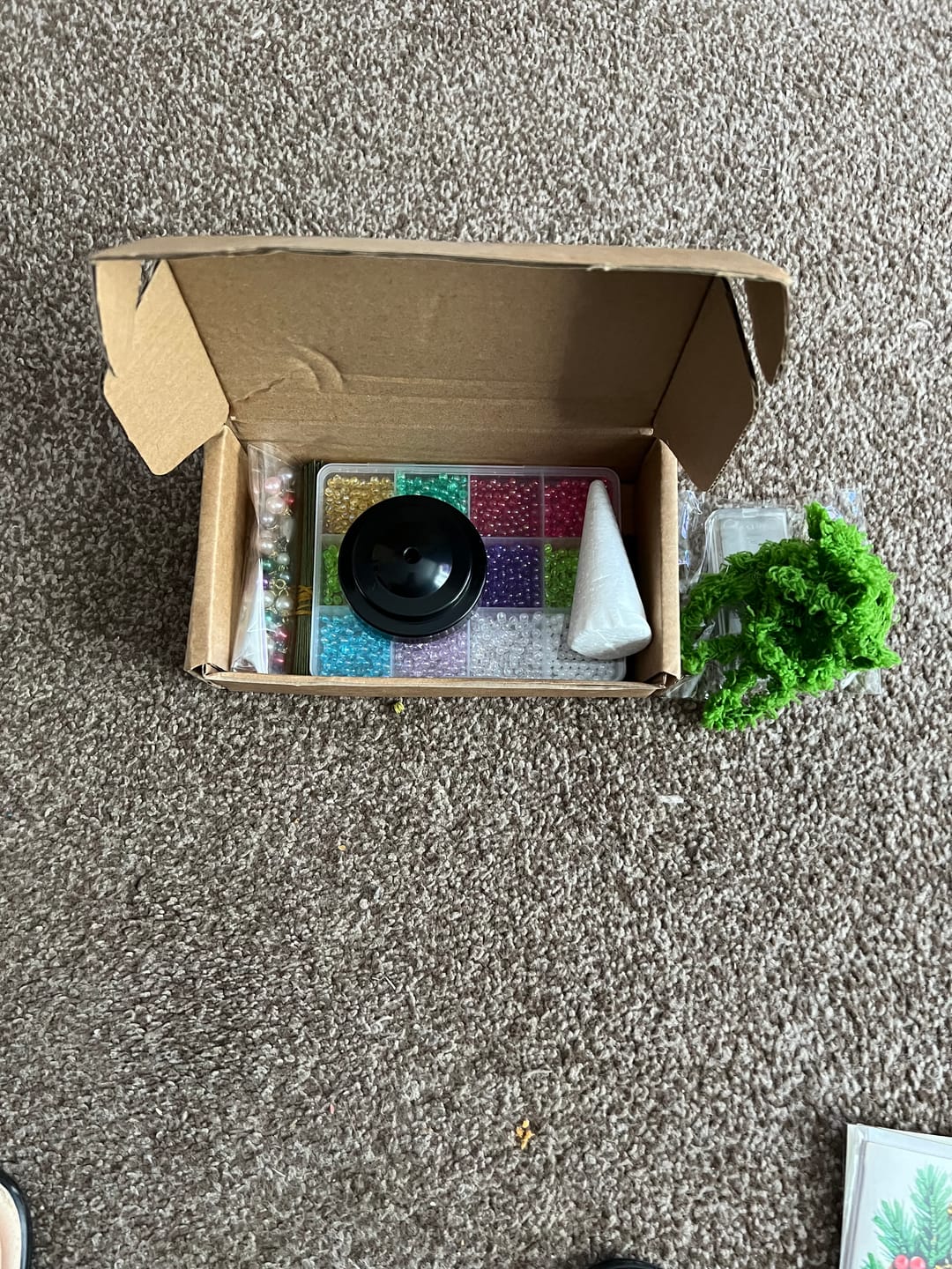Customer photo review of 🎄✨ DIY Beaded Christmas Tree Kit – 🎅Create Your Own Sparkling Holiday Decoration