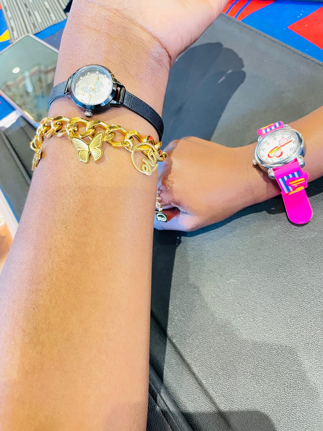 Customer photo review of Gold  Era Charm Bracelet
