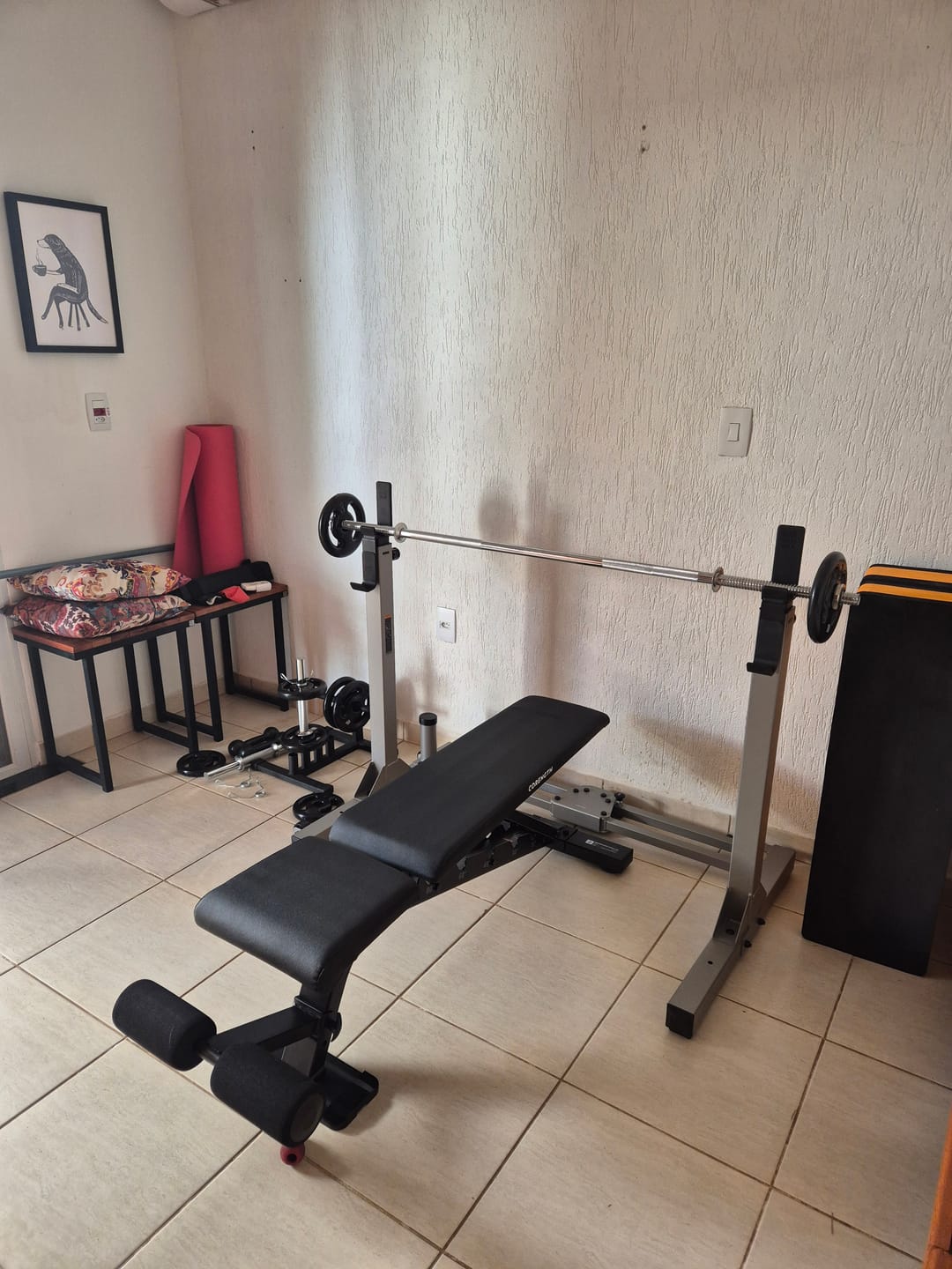 Customer photo review of Barra Reta Maciça Com Rosca Cromada 25,40mm