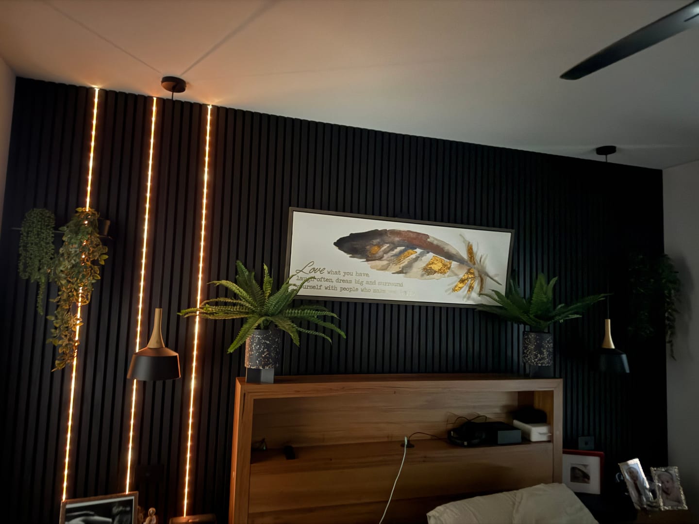 Customer photo review of Hook Black Oak | Acoustic Panels