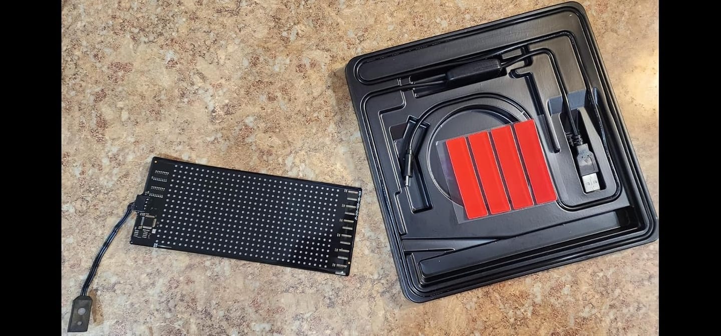 Customer photo review of BOLTHUT™ Flexible LED Matrix Panel — RGB Car Eyes, App & Remote