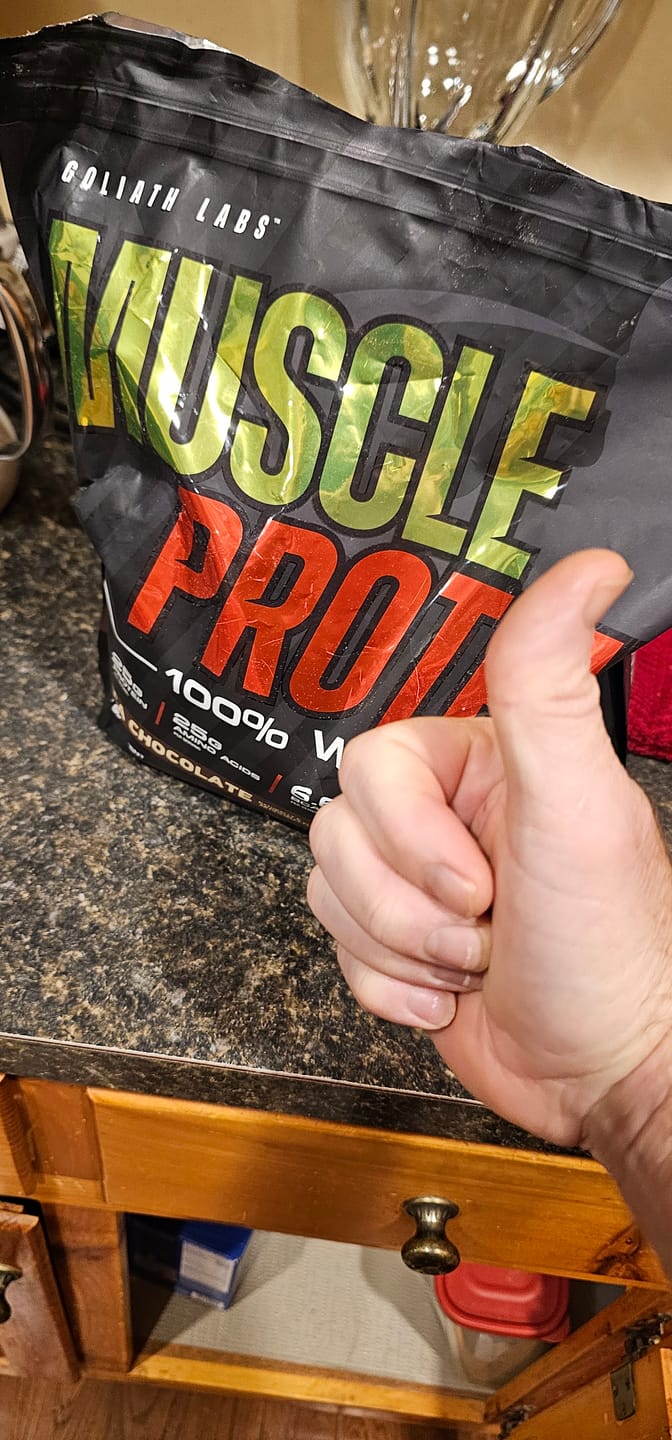 Customer photo review of 100% Whey Protein Powder