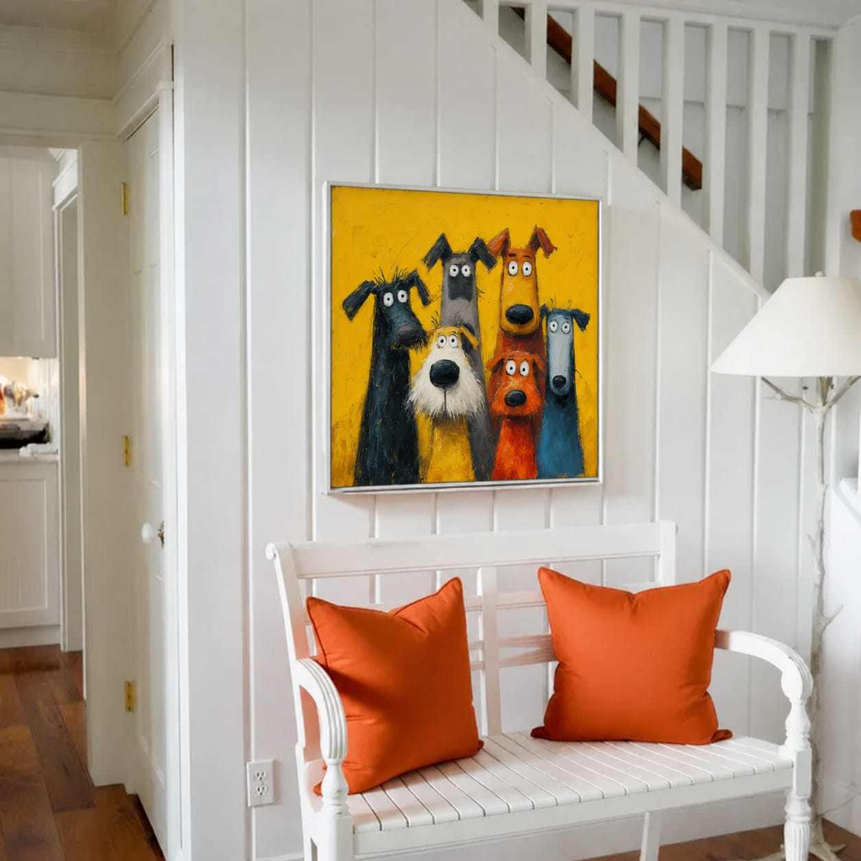 Customer photo review of Yellow Dog Parade Wall Art