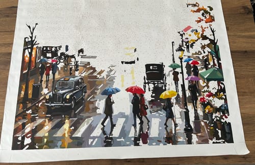 Customer photo review of Autumn City Reflections (120 Color Paint by Numbers)